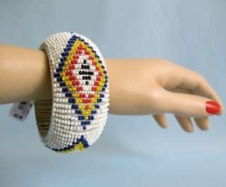 These bracelets have some irregularities in the beading patterns. See 