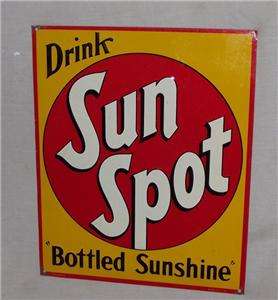 Hi Folks, Here we have a really neat vintage embossed tin Sun Spot 