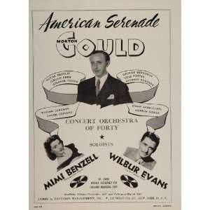 com 1947 Morton Gould American Serenade Orchestra ORIG. Ad   Original 