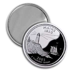  MAINE State Quarter Mint Image 2.25 inch Pocket Mirror 