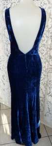 EXTRAORDINARY 1930s SILK VELVET Evening Gown & Jacket~Sexy Low Back 