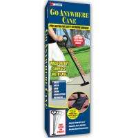 Go Anywhere Adjustable Height Pivoting Cane 017874004782  