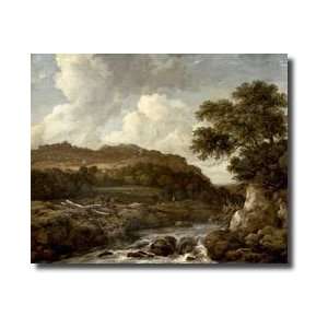   Wooded Landscape With A Torrent Giclee Print
