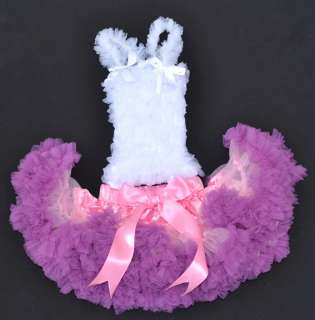   pink purple bow Ballet girl Skirt baby toddler Tutus dress  