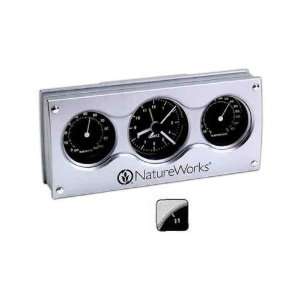 working days   Multi function clock with black faces.  