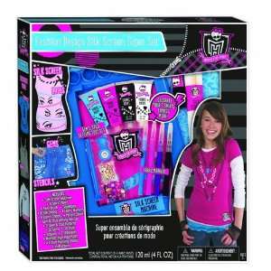    Monster High Fashion Design Silk Screen Super Set Toys & Games