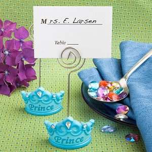  Wedding Favors Blue crown design place card holders 