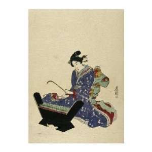   Utagawa Toyokuni   Mokkin   Wooden Xylophone Giclee