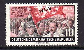 Germany DDR 235 MNH 1955 Workers Demonstration Issue  