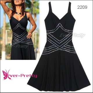 New Fashion Sequins Black Short Stunning Cocktail Party Dress 02209 US 