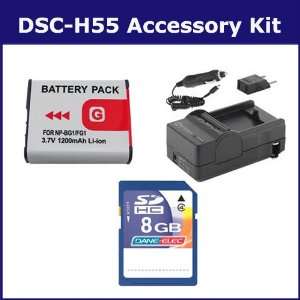  Sony DSC H55 Digital Camera Accessory Kit includes SDM 