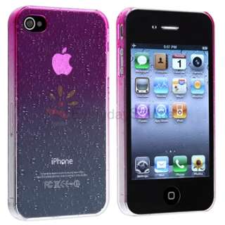 Water Drop Raindrop Transitional Colors Hard Hot Pink Case Cover for 