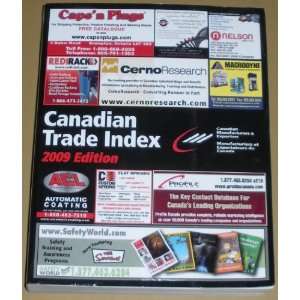   Trade Index 2009 Edition (9780980964745) Canadian Manufacturers