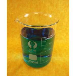 Glass Beaker, 2000ml  Industrial & Scientific