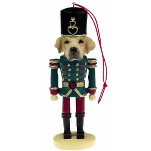   Yellow Lab Labrador Soldier Dog Nutcracker Ornament 