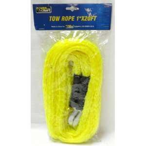   TR120 20 Ft Heavy Duty Tow Rope With Safety Hooks Automotive