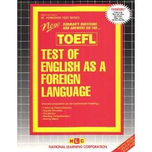  TOEFL Test of English As a Foreign Language (Ats 30 