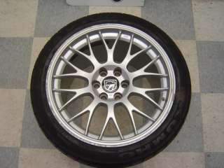 99 02 Dodge Viper GTS ACR OEM 18x13 Rear Wheel & Tire Silver  