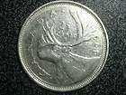   CANADA CANADIAN 25 CENTS QUARTER COIN WITH CARIBOU ANIMAL COOL A3