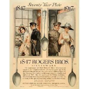  1917 Ad Rogers Brothers Silverware Meriden Soldier 