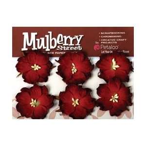  Petaloo Flowers Mulberry Street Wild Roses 6/Pkg Red P1308 