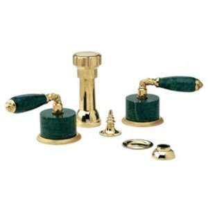   Faucets K4338F Phylrich Bidet With Vb valen Green Satin Gold Antiqued