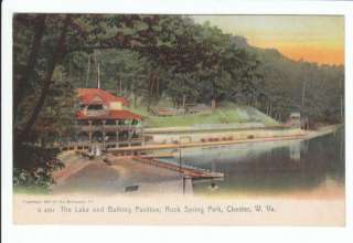   Rock Springs Park Chester WV West Virginia Old Postcard Vintage  