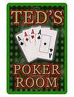 personalized poker room sign printed with your name custom quality