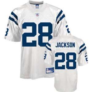 Marlin Jackson Jersey Reebok White Replica #28 Indianapolis Colts 