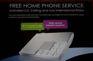 New Ooma Hub VOIP Phone System Base Free Home Service  
