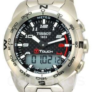  BLACK CARBON FIBER DIAL WITH WHITE HANDS, DIGITAL TOUCH SCREEN WATCH