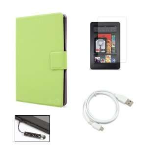  Green Kindle Fire Super Slim Ultra Thin Book Cover Style 