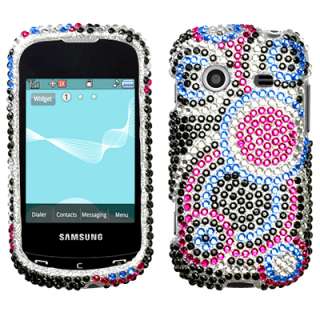 BLING Diamante Hard Phone Cover Case FOR Samsung CHARACTER R640 BUBBLE