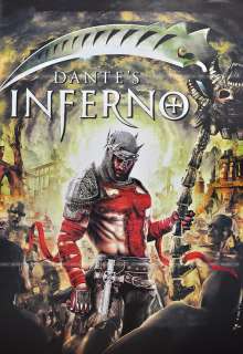 Dantes Inferno Xbox 360 PSP Games Poster 90x60 cms New  