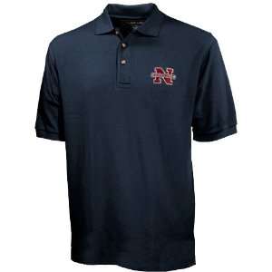 Nicholls State Colonels Navy Blue Tournament Polo  Sports 
