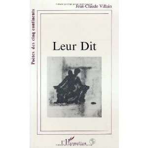  Leur dit (Poetes des cinq continents) (French Edition 
