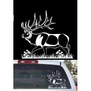   Bull Elk Hunting Car or Truck Window Decal 12x11. 