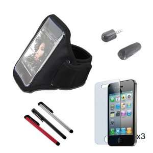   IPOD TOUCH BLACK ARMBAND + BLACK MINI MICROPHONE FOR APPLE IPHONE 4G