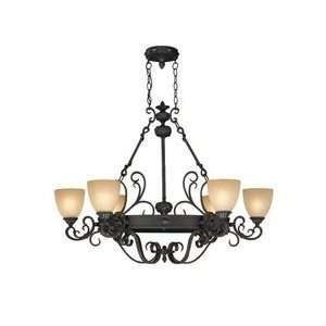  1 4326 6 17   Savoy House   Bourges   Six Light Chandelier 