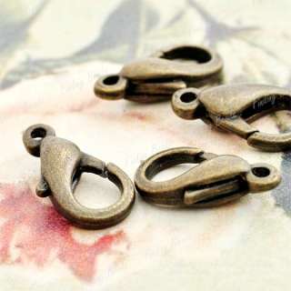 30 Pcs Antique Brass Plated Lobster Clasp CL017 FREE  