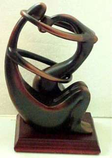 Abstract `The Lovers` Bronze Finish Statue Man Woman  