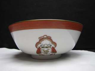 Vintage Porcelain Bowl Hong Kong Hand Painted  