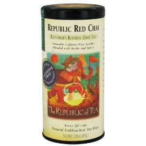 The Republic of Tea, Republic Red Chai, 50 Count  Grocery 