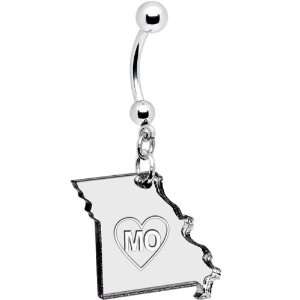  Black State of Missouri Belly Ring Jewelry