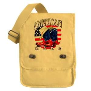   Bag Yellow American Made Country Cowboy Boots and Hat 