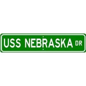USS NEBRASKA BB 14 Street Sign   Navy 