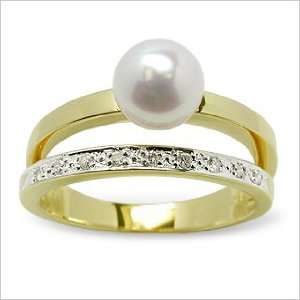  Noble Japanese Akoya Cultured Pearl Ring Jewelry