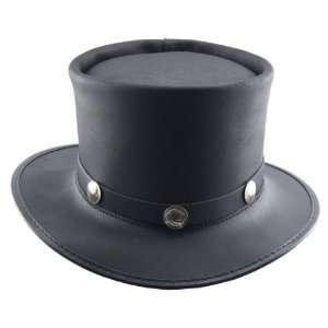 Leather Top Hat w/ Buffalo Nickle Hat band Toys & Games