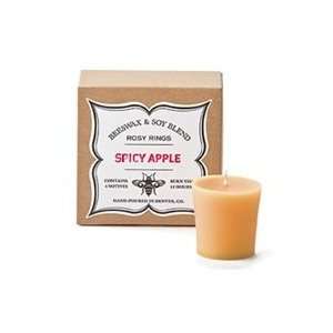  Rosy Rings Spicy Apple Beeswax Blend Votives   4 Piece 