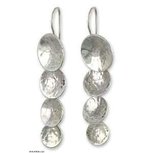  Sterling silver drop earrings, Light Drums Jewelry